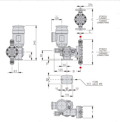 Sơ đồ cấu tạo cơ bản của bơm định lượng